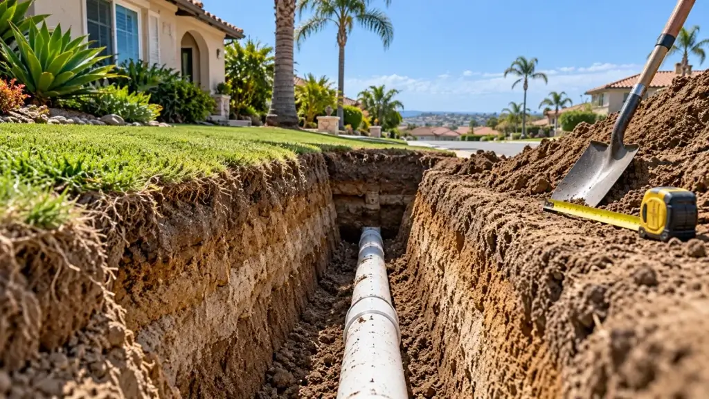 How deep are sewer lines buried in San Diego